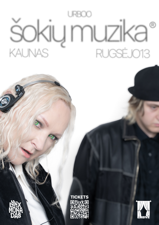 SIGNED ŠOKIŲ MUZIKA KAUNAS POSTER